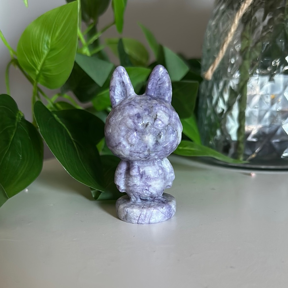 Purple Howlite Labubu